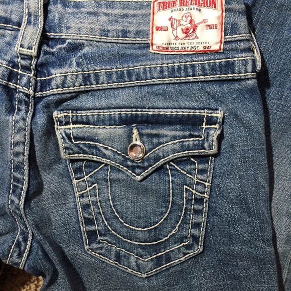 True Religion Disco Joey Big T Womens Denim sz 27 - Picture 5 of 8